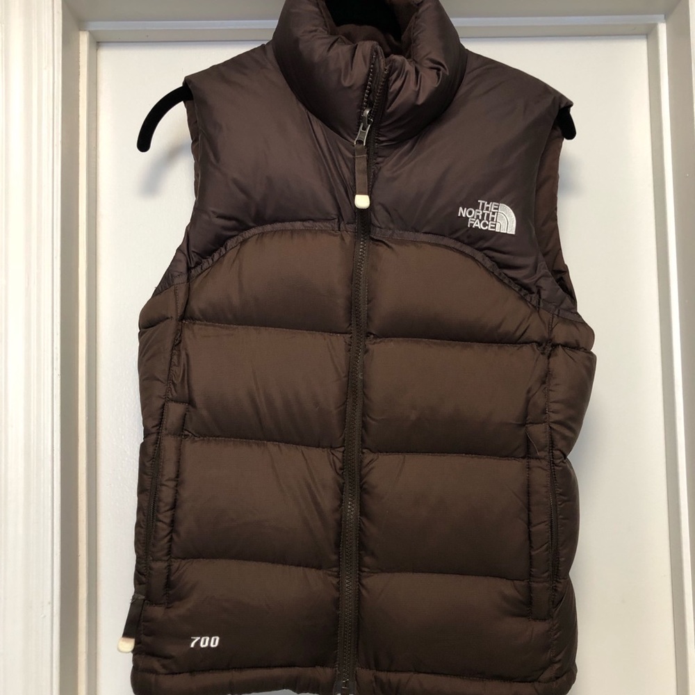 North Face Brown Puffer Vest